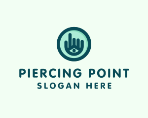 Hand Eye Point Click logo design