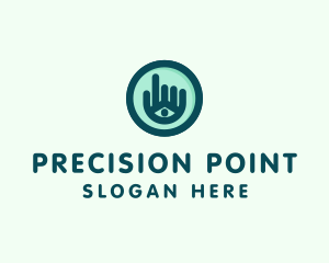 Hand Eye Point Click logo design