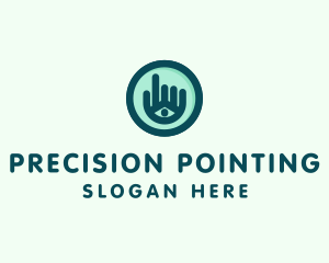 Hand Eye Point Click logo design