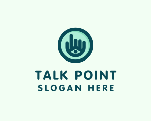 Hand Eye Point Click logo design