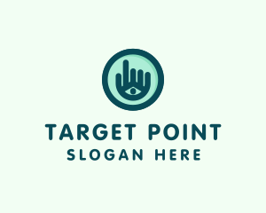 Hand Eye Point Click logo design