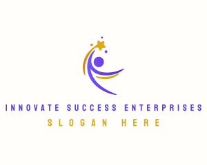 Human Star Leadership logo design