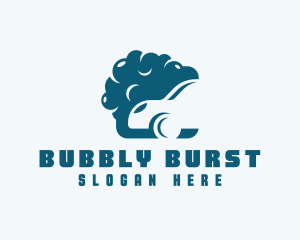 Cleaning Car Bubbles logo design