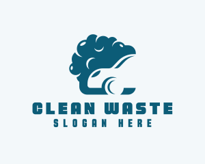 Cleaning Car Bubbles logo design