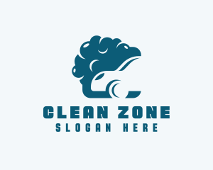 Cleaning Car Bubbles logo design