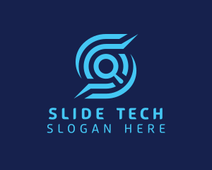 Tech Search Letter S  logo design