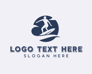 Surf Wave Surfer logo