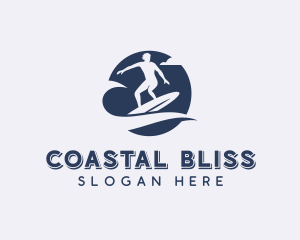 Surf Wave Surfer logo