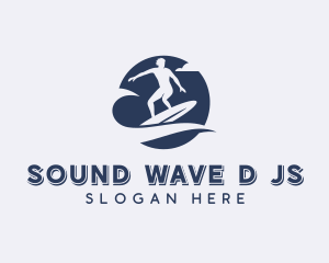 Surf Wave Surfer logo design