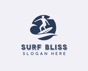 Surf Wave Surfer logo