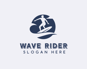 Surf Wave Surfer logo design