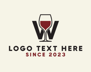 Wine Letter W logo