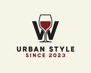 Wine Letter W logo