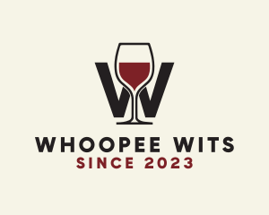 Wine Letter W logo design