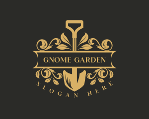 Shovel Planting Garden logo design