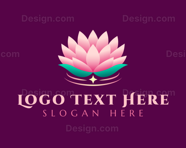 Wellness Lotus Flower Logo