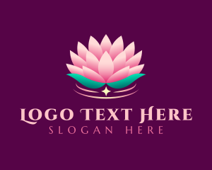 Wellness Lotus Flower logo