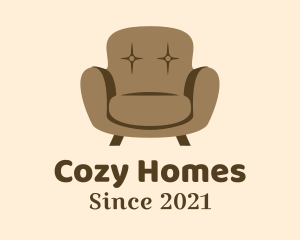 Brown Sofa Furniture logo design