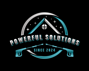 Power Washer Roofing logo design