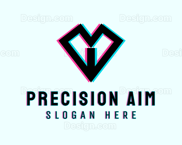 Digital Anaglyph Heart Logo