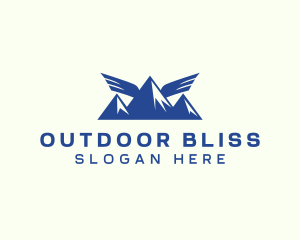 Wing Mountain Camping logo design