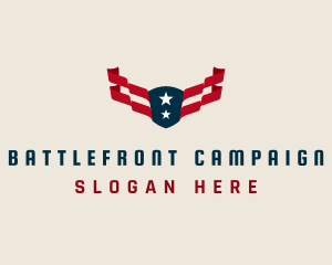 Veteran American Ribbon logo design