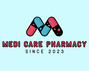 Pharmacy Medicine Pills logo design