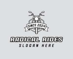 Motorcycle Scooter Riding logo design