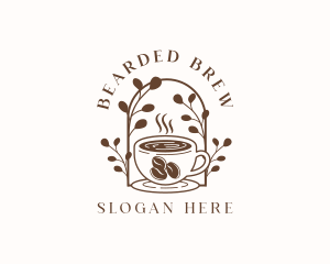 Coffee Bean Cup Cafe logo design