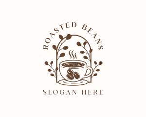 Coffee Bean Cup Cafe logo design