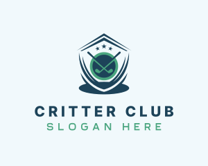 Golf Club Sports Shield logo design