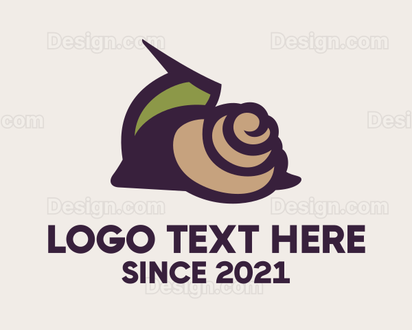 Garden Snail Pest Logo