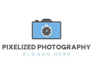 Camera Stopwatch Timer logo design