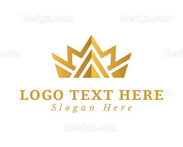 Premium Gold Crown Logo