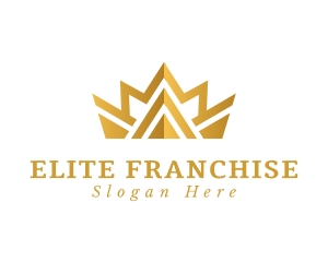 Premium Gold Crown logo design