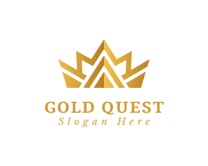 Premium Gold Crown logo design