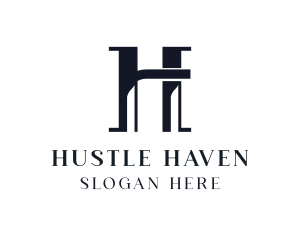 Elegant Business Letter H logo design