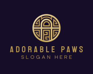 Ornate Round Decoration logo design