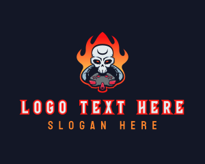  Gaming Skull Fire logo