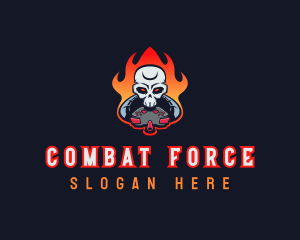  Gaming Skull Fire logo