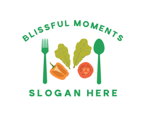 Vegetarian Healthy Salad Logo