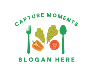 Vegetarian Healthy Salad Logo