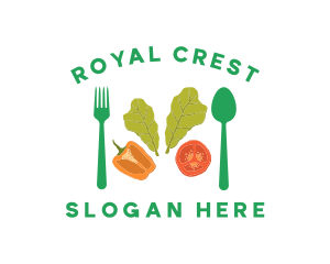 Vegetarian Healthy Salad Logo