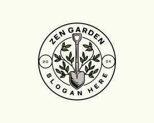 Shovel Garden Landscape logo design