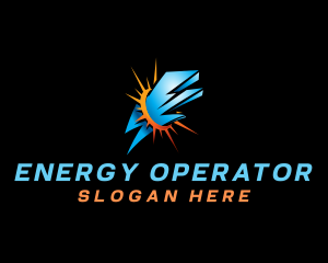 Lightning Solar Energy logo design