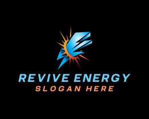 Lightning Solar Energy logo design