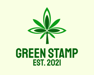 Green Organic Cannabis  logo design