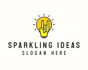 Rock Music Lightbulb Festival logo