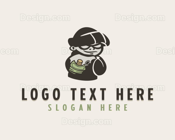 Money Thief Burglar Logo