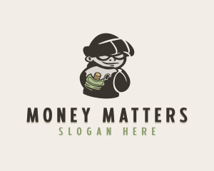 Money Thief Burglar logo design